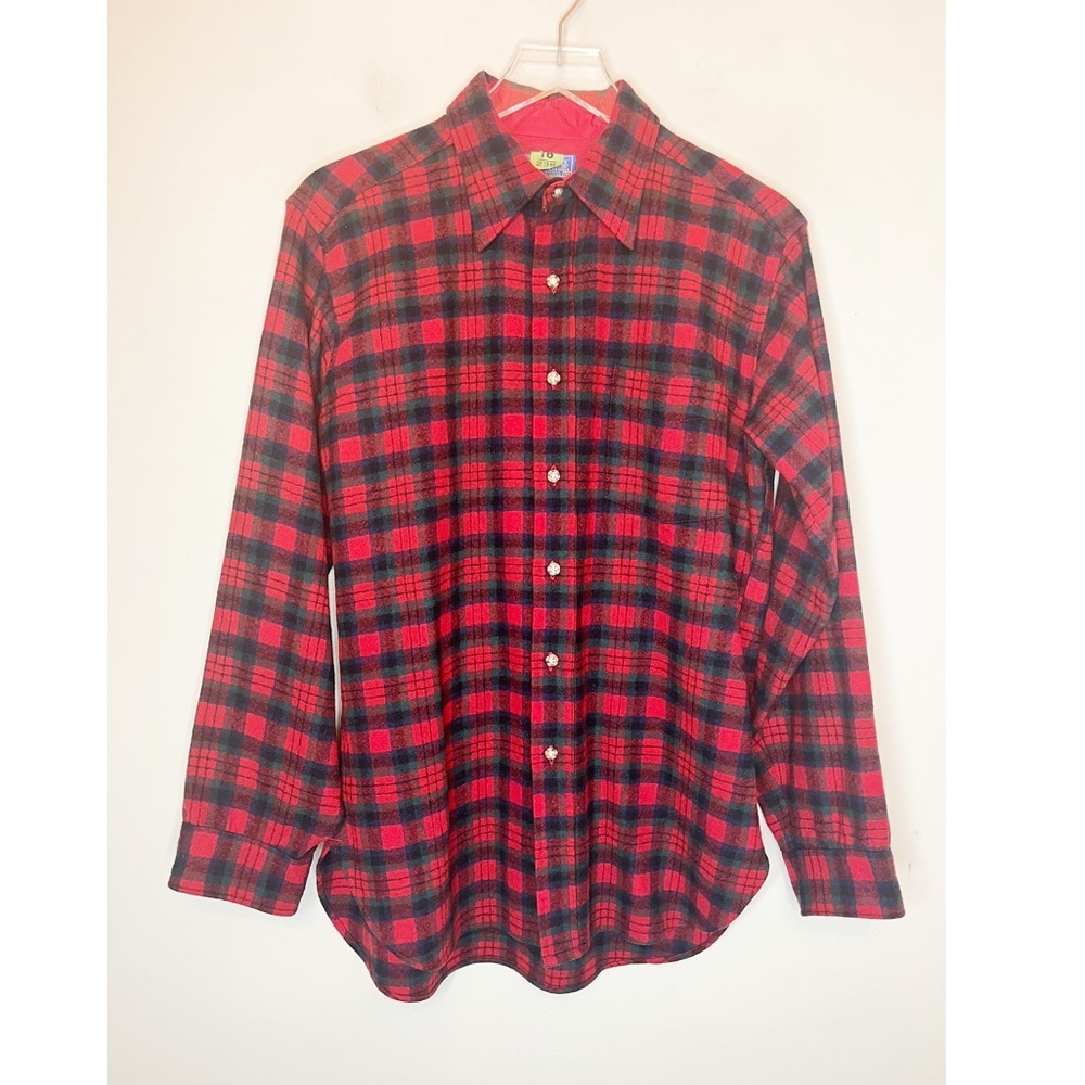 Pendleton Wool Plaid Shirt (Macduff Tartan)-Size Medium